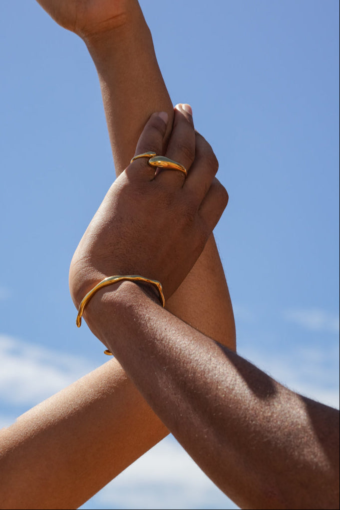 SALTED DROPS RING DOUBLE