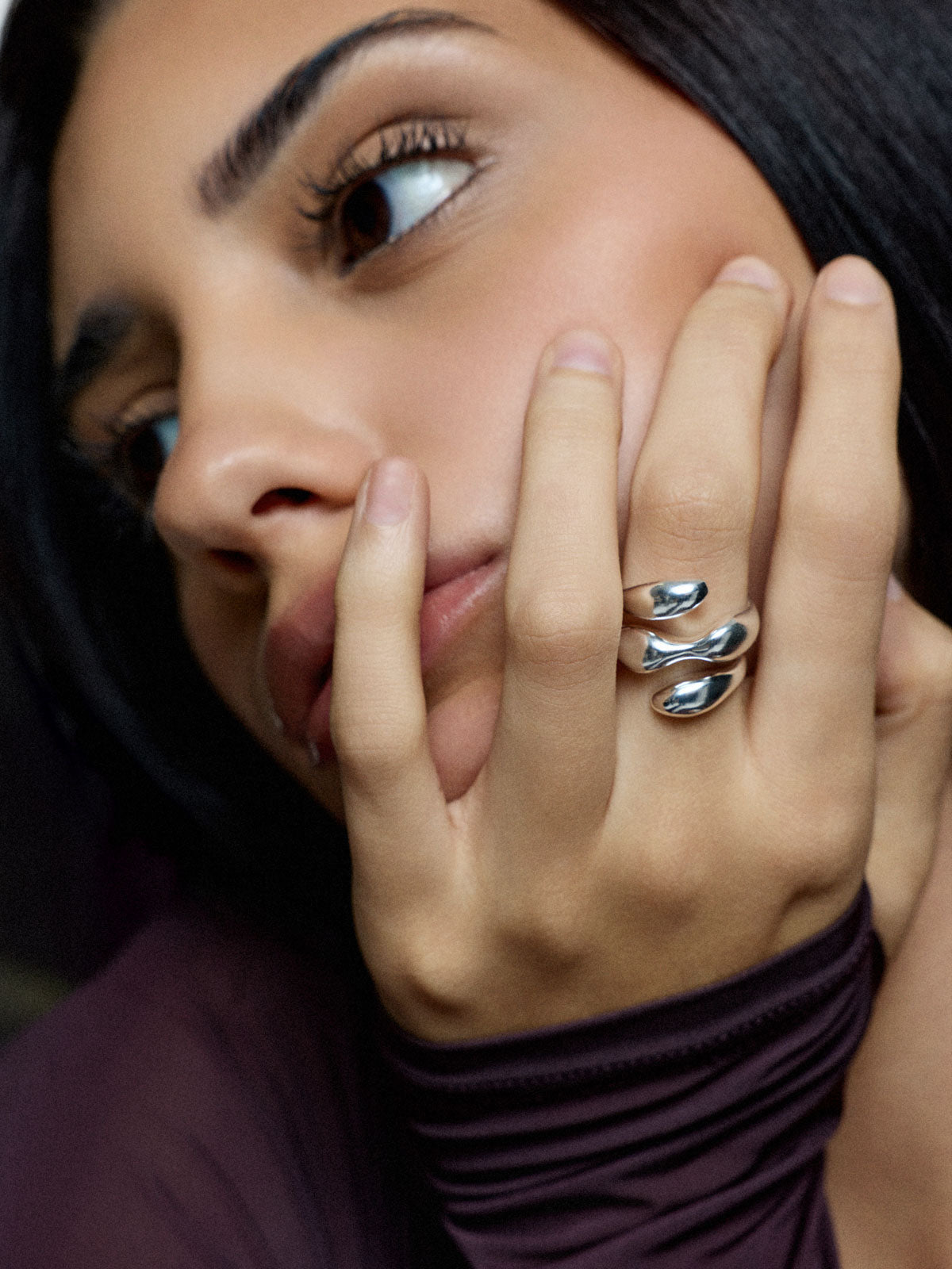 SALTED DROPS RING LARGE