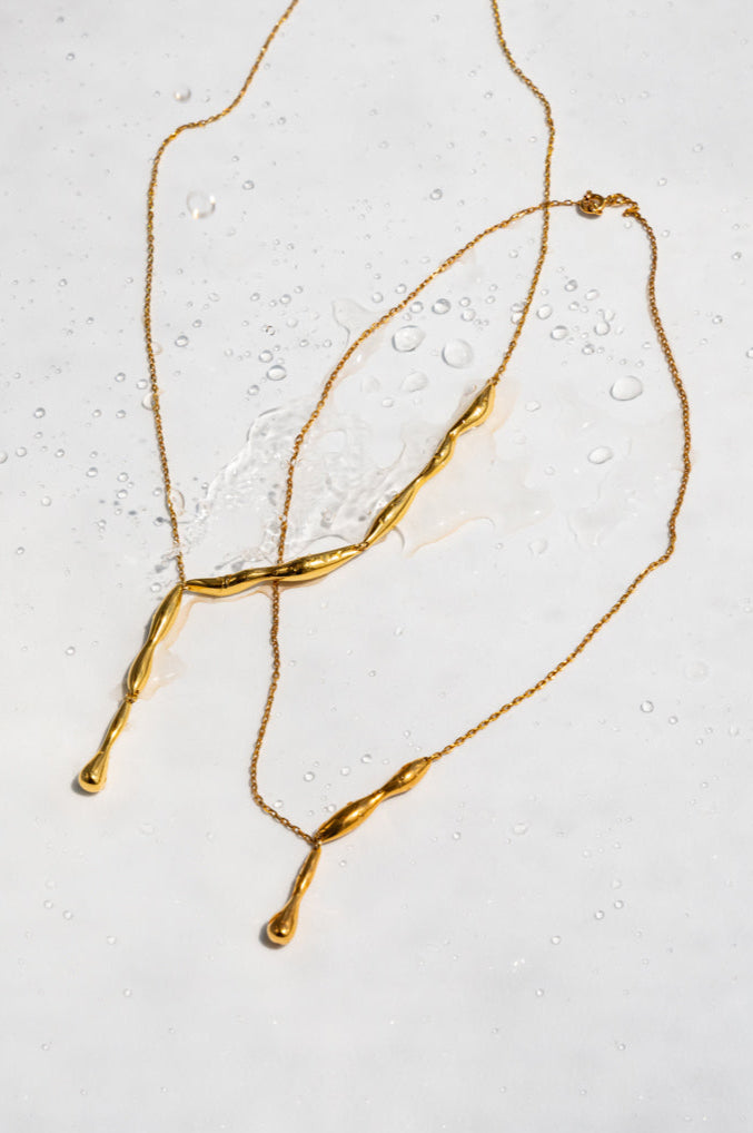 SALTED DROPS NECKLACE LONG