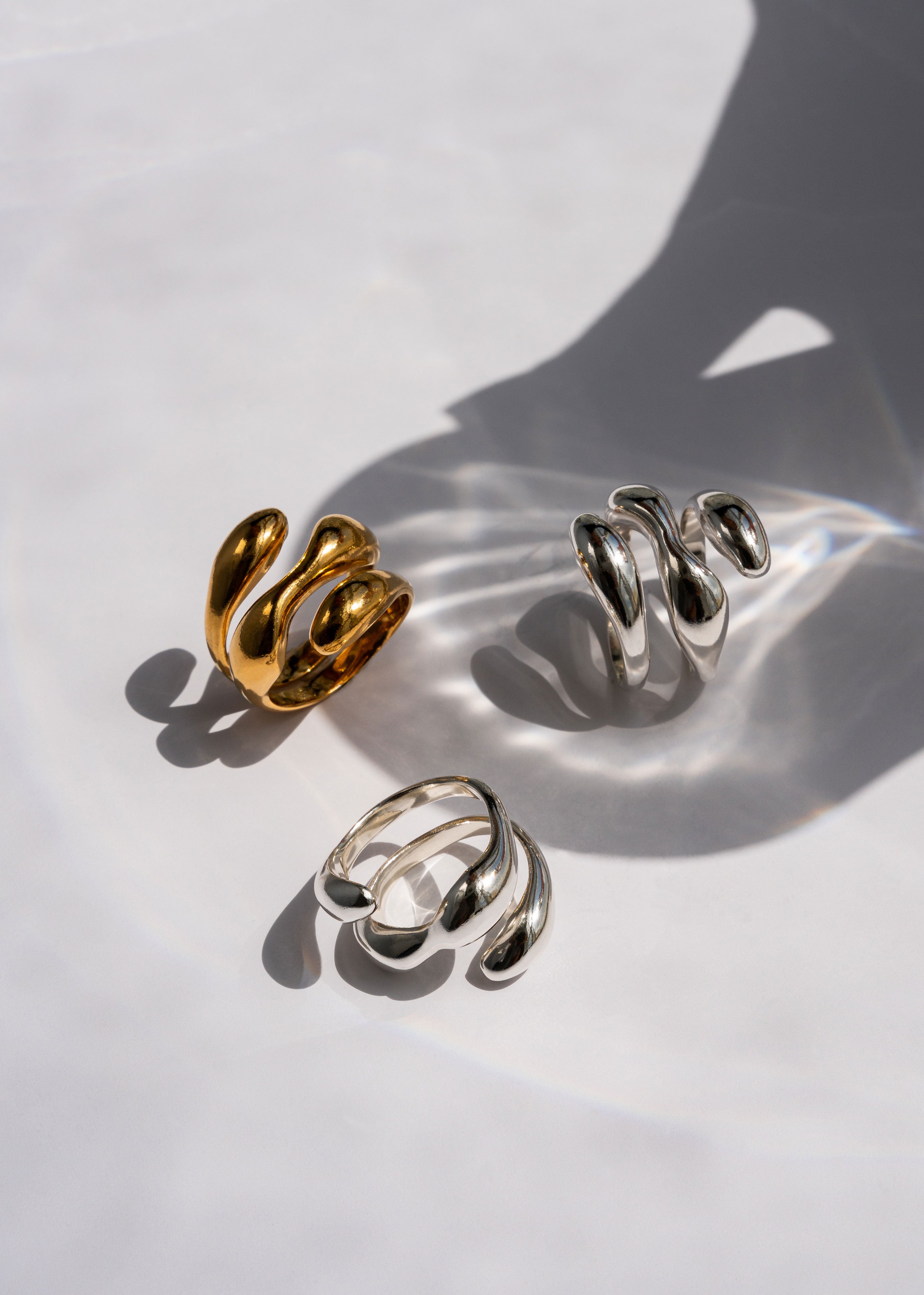 SALTED DROPS RING LARGE